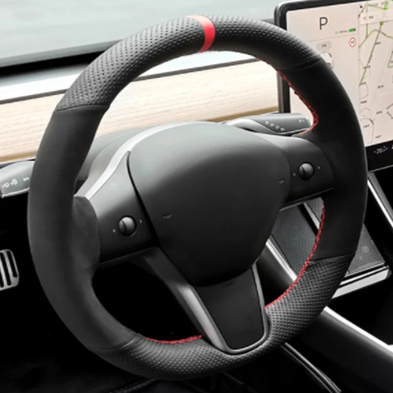 Car Steering Wheel Cover Anti Slip Breathable - Tay Đeo Chống Trơn Trượt Sợi