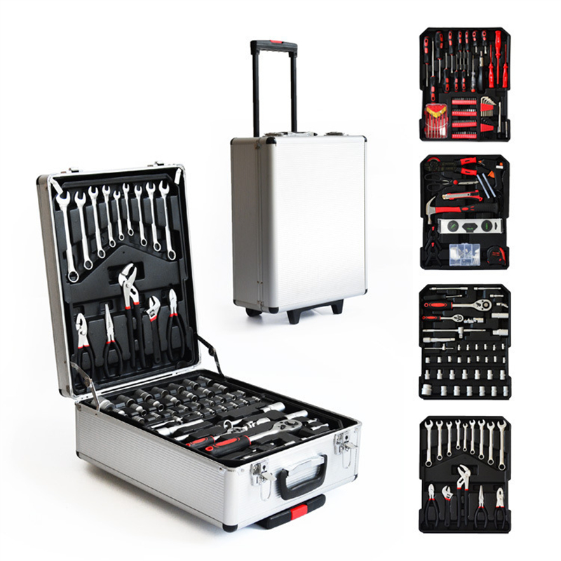 Auto Repair Tools - 186 Pieces Aluminum Case Trolley Mechanic