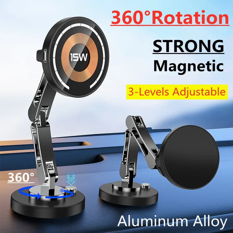 Wireless Car Charger Mount Fast Charging - Magnetic Car Wireless Charger Stand Magnet