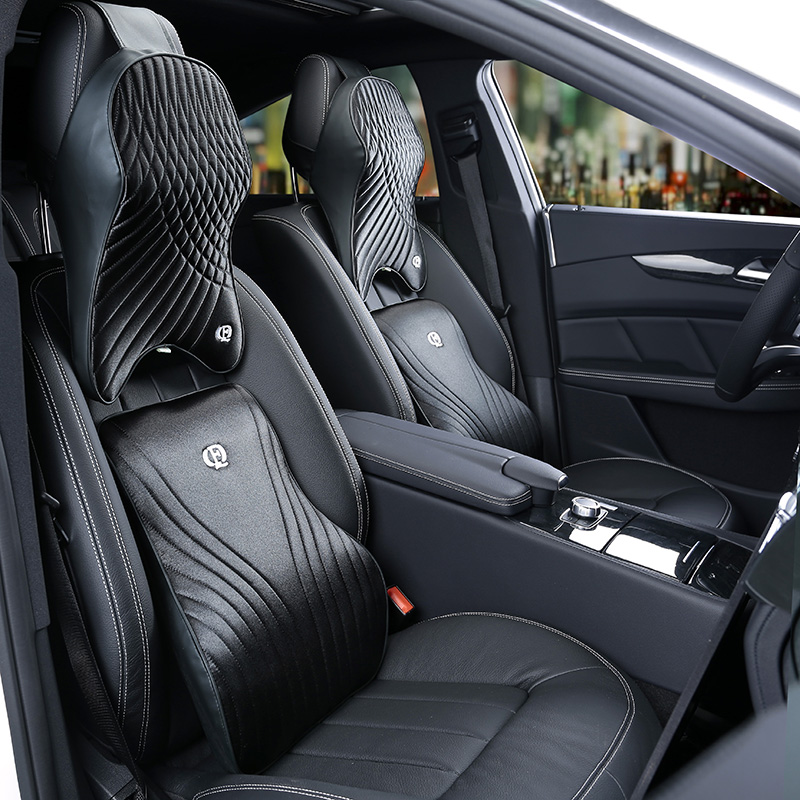 Memory Foam Car Neck Pillow Lumbar Support - Bộ Nhớ Xe Bọt Gối Cao