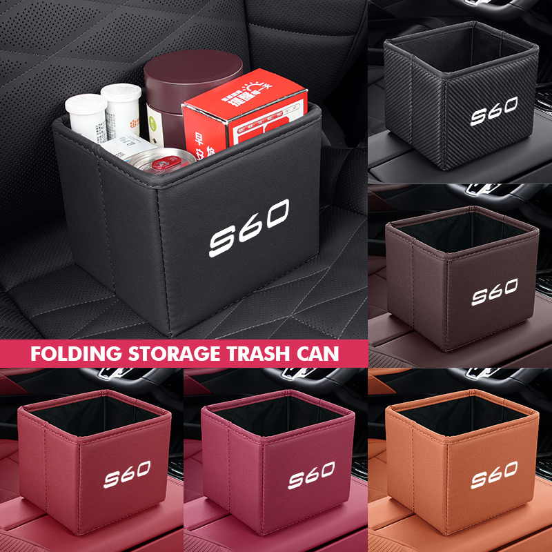 Waterproof Car Trash Can With Lid - Car Trash Can Foldable Garbage Waterproof