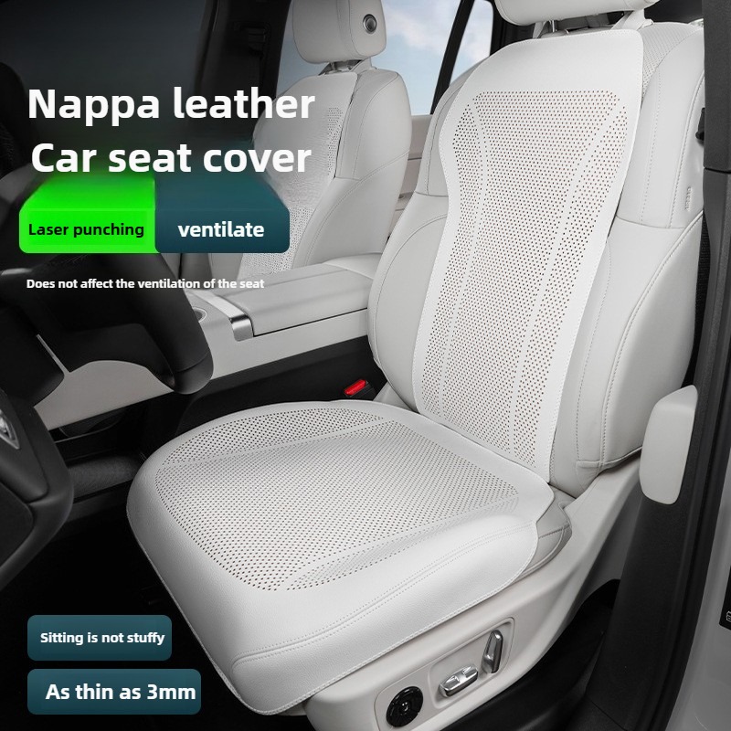 Leather Car Seat Covers Full Set Universal - Breathable Nappa Leather Car Seat Covers