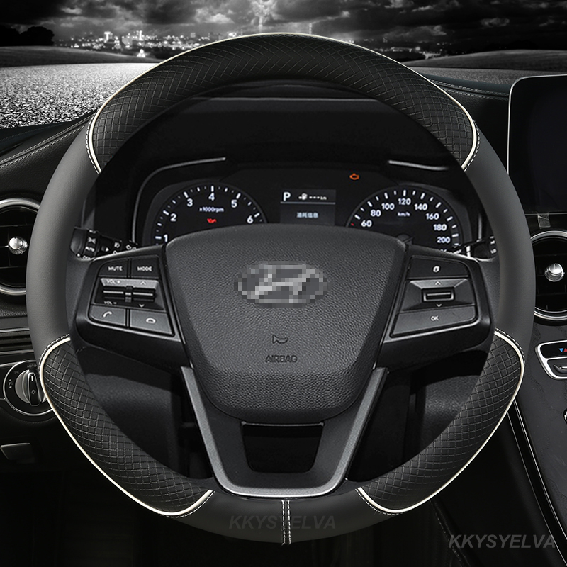Car Steering Wheel Cover Anti Slip Breathable - Phân Da Xe Ô Tô Bọc