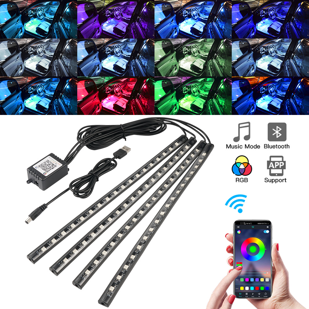 Led Ambient Interior Car Lights App Control - Đèn LED Dây Xe Ô Tô,