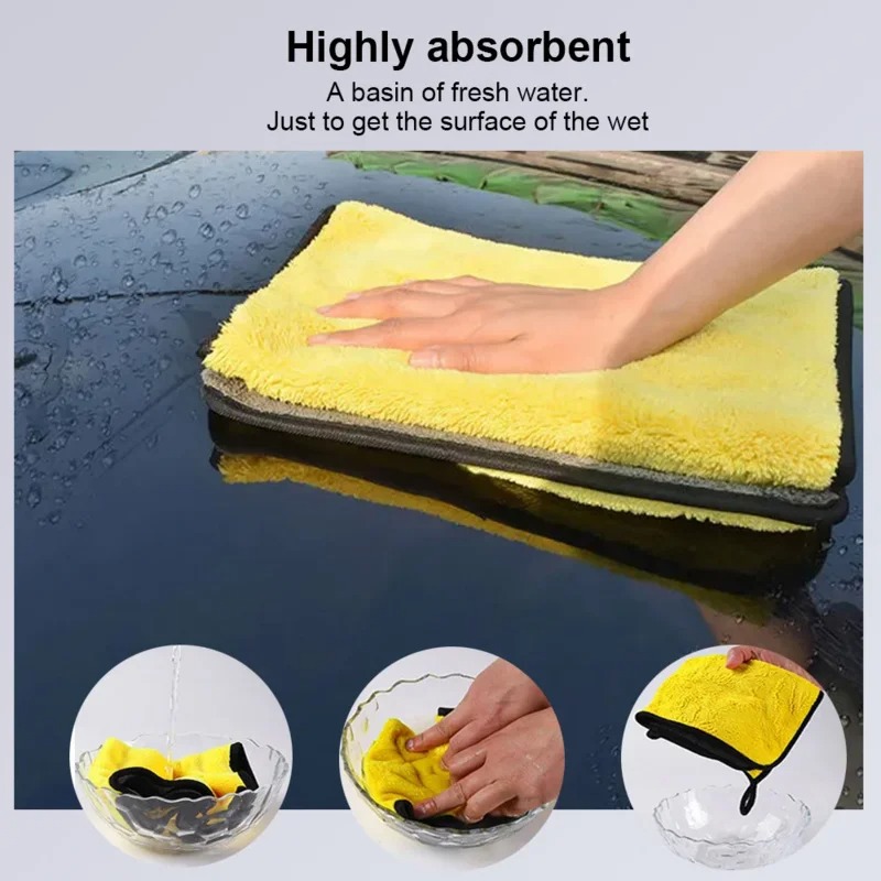1/20pcs Car Cleaning Microfibe - đánh giá và giá Microfiber Car Drying Towel Super Absorbent