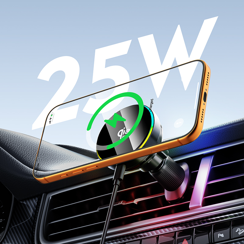 qi2.2 25W Car Wireless Charger - đánh giá và giá Magnetic Phone Holder For Car Vent