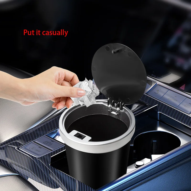 for Cup Holders Storage Compac - đánh giá và giá Waterproof Car Trash Can With Lid