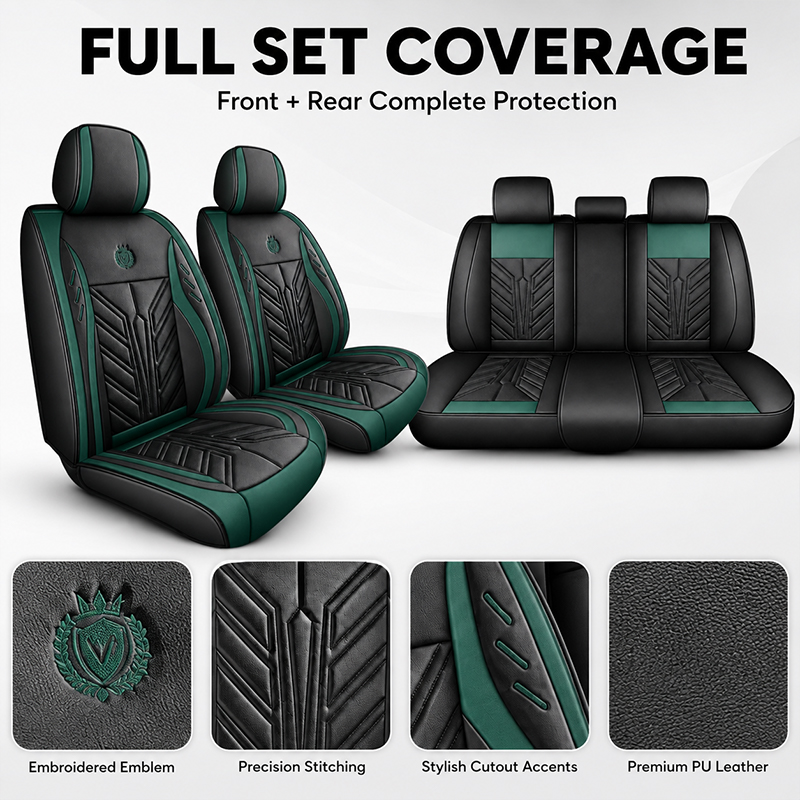 Breathable 5-Seater Car Seat C - đánh giá và giá Leather Car Seat Covers Full Set Universal