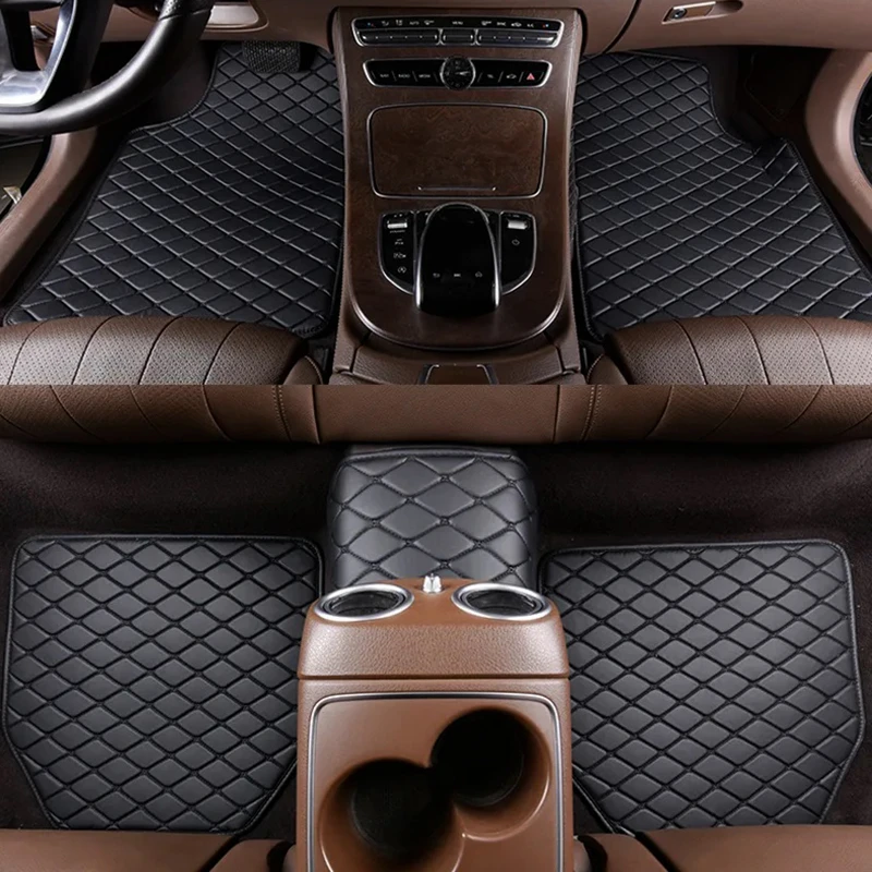 Car Floor Mats 5Pcs Universal  - đánh giá và giá Car Floor Mats Universal Waterproof Leather