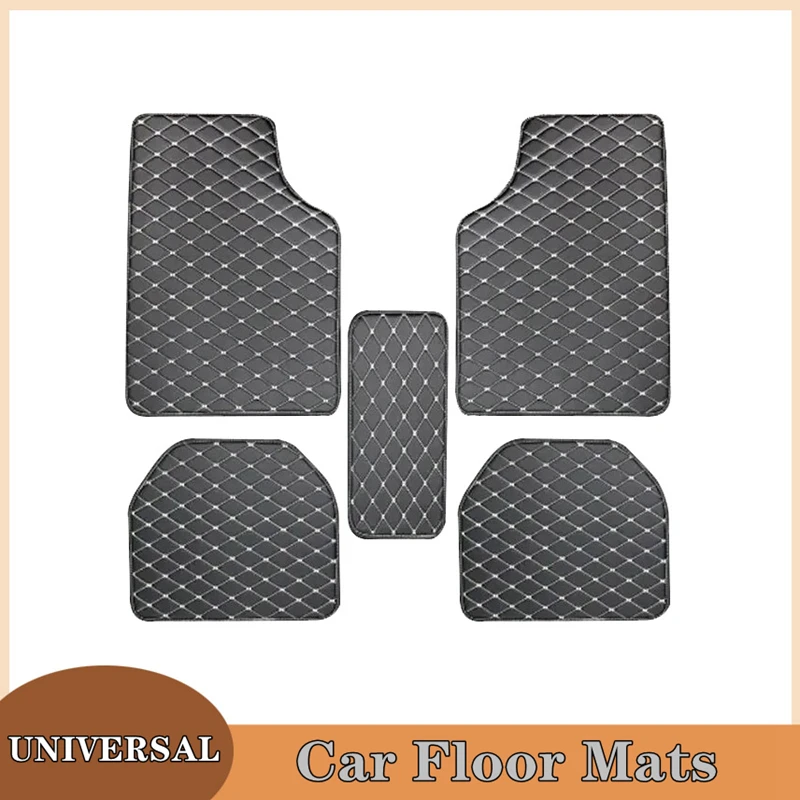 Car Floor Mats 5Pcs Universal  - đánh giá và giá Car Floor Mats Universal Waterproof Leather