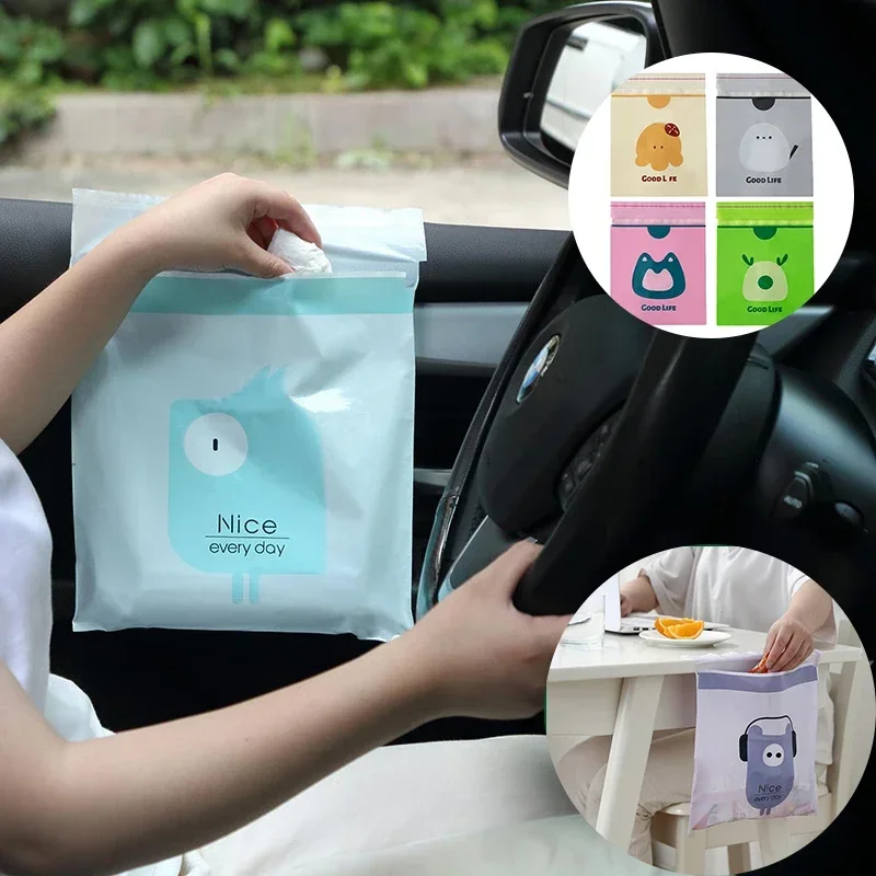 Car Trash Bag 15 Pcs Disposabl - đánh giá và giá Waterproof Car Trash Can With Lid