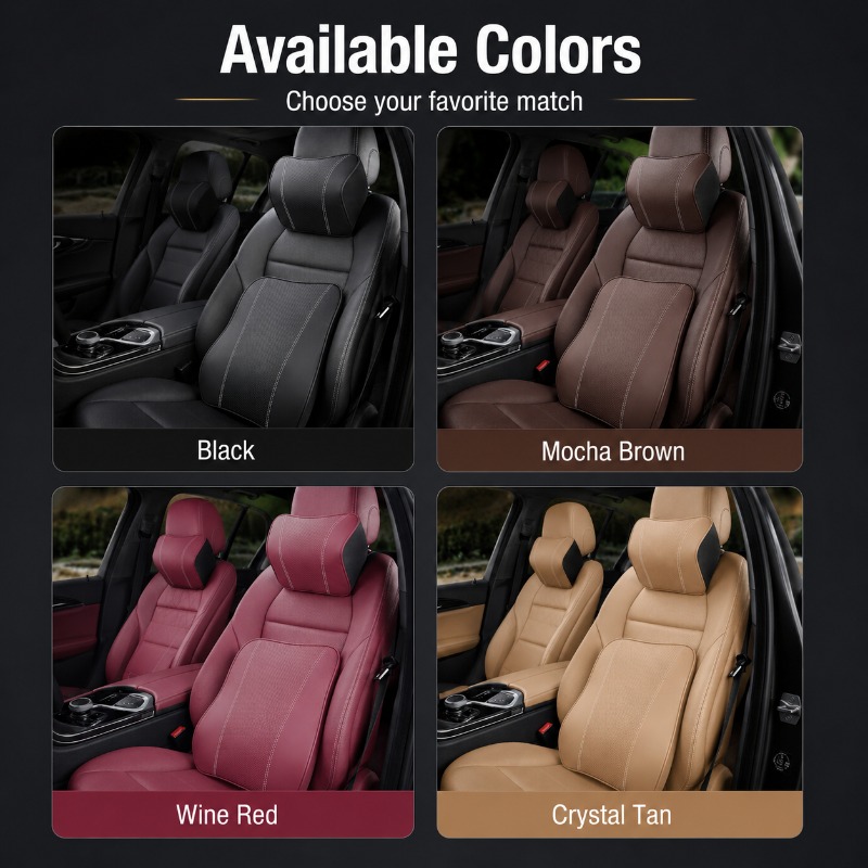 Memory Foam Car Neck Pillow Lu - đánh giá và giá Memory Foam Car Neck Pillow Lumbar Support