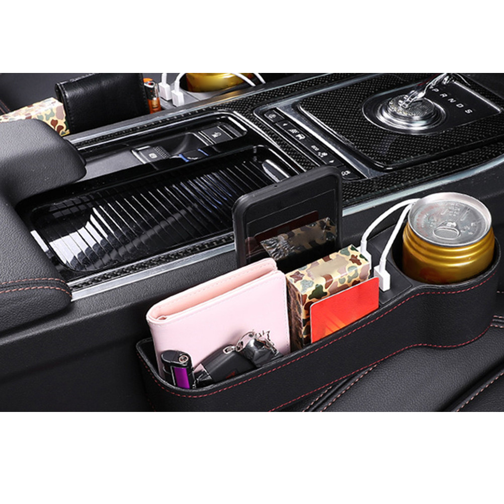 Car Seat Gap Storage Box Black - đánh giá và giá Seat Gap Filler Organizer With Usb Charger