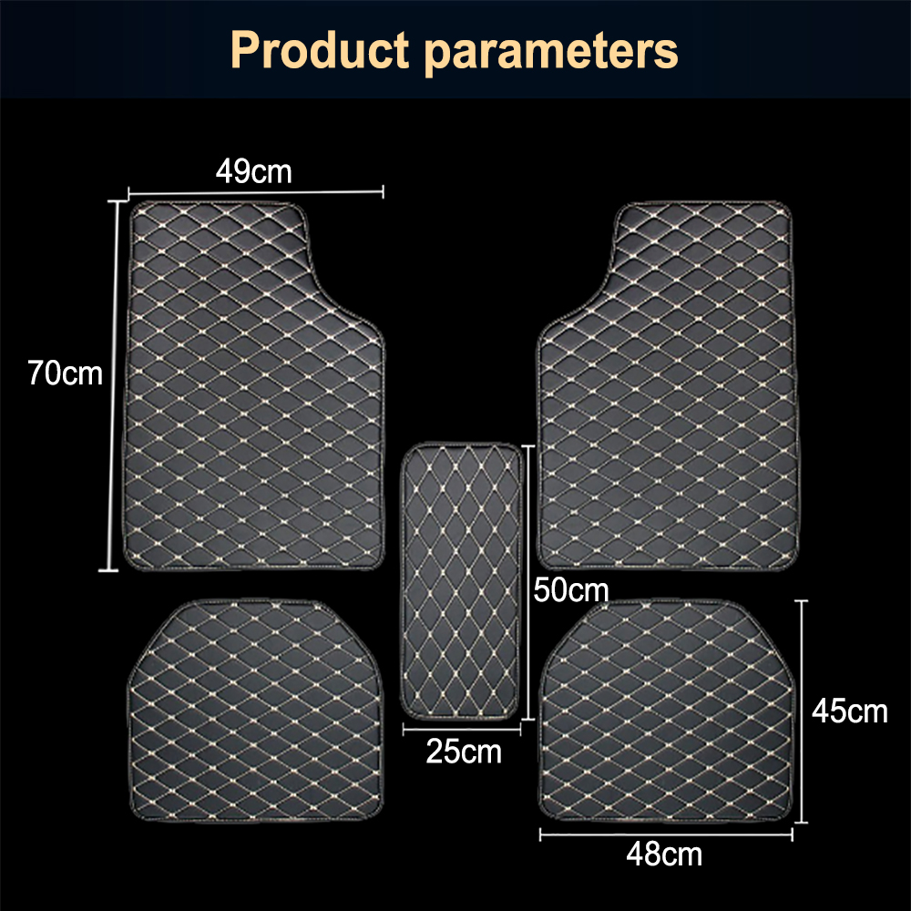 5Pcs Set Universal Car Floor M - đánh giá và giá Car Floor Mats Universal Waterproof Leather