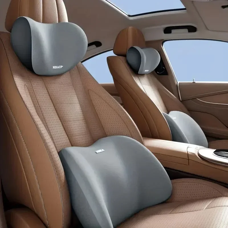 Car Neck Pillow Protector Memo - đánh giá và giá Memory Foam Car Neck Pillow Lumbar Support