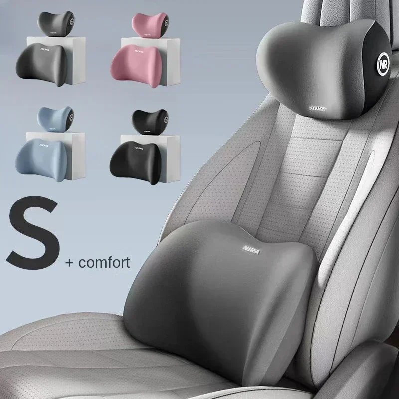 Car Neck Pillow Protector Memo - đánh giá và giá Memory Foam Car Neck Pillow Lumbar Support