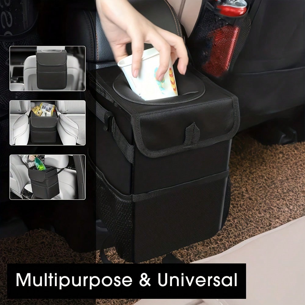 Portable Waterproof Car Trash  - đánh giá và giá Waterproof Car Trash Can With Lid