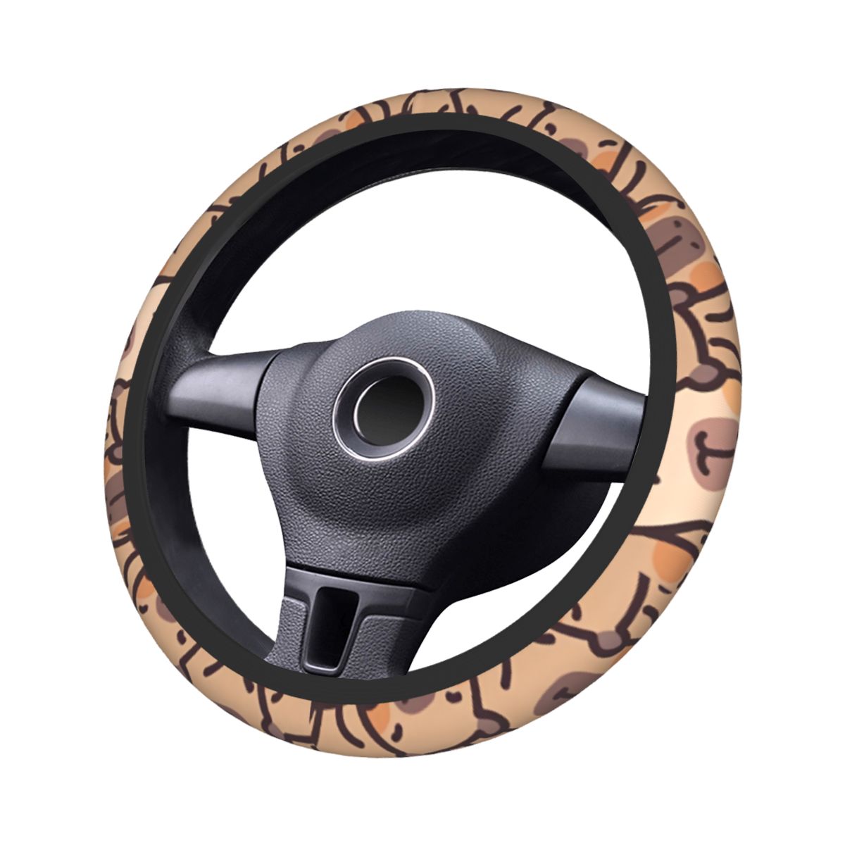 Kawaii Anime Capybara Car Stee - đánh giá và giá Car Steering Wheel Cover Anti Slip Breathable