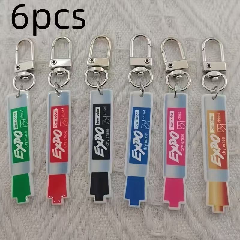 6pcs acrylic pen keychain, all - đánh giá và giá Car Accessories