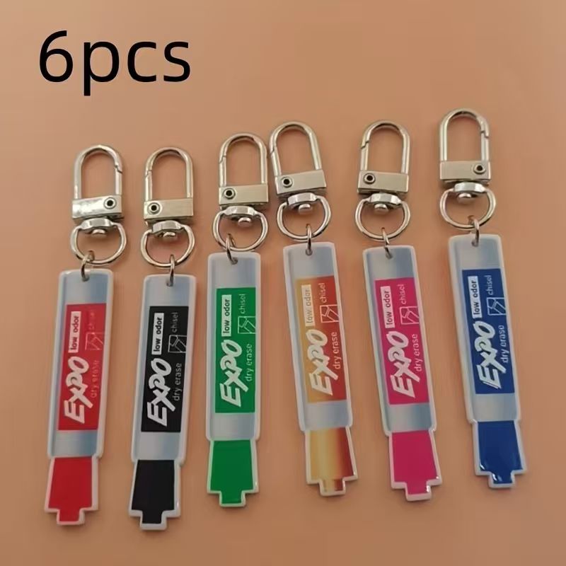 6pcs acrylic pen keychain, all - đánh giá và giá Car Accessories