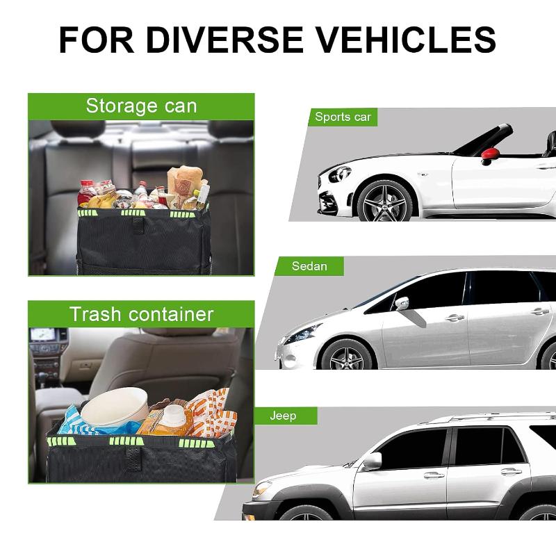 Foldable Car Trash Can With St - đánh giá và giá Waterproof Car Trash Can With Lid