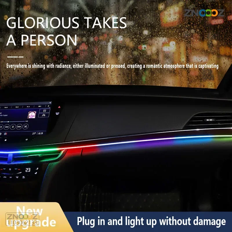 ZNOOOZ 140cm Car Ambient Light - đánh giá và giá Led Ambient Interior Car Lights App Control