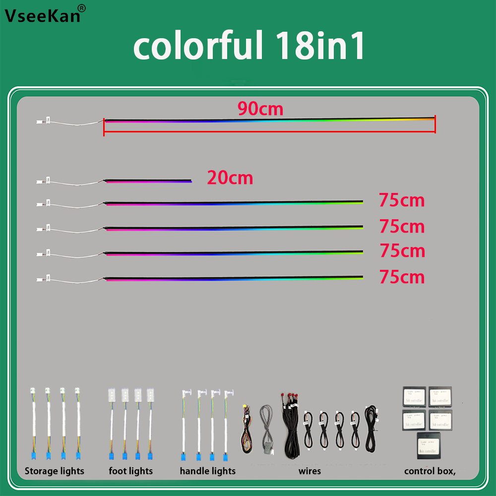 Car Ambient Lighting Kit Inter - đánh giá và giá Led Ambient Interior Car Lights App Control