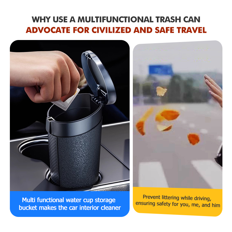 Car Trash Can Durable Waterpro - đánh giá và giá Waterproof Car Trash Can With Lid