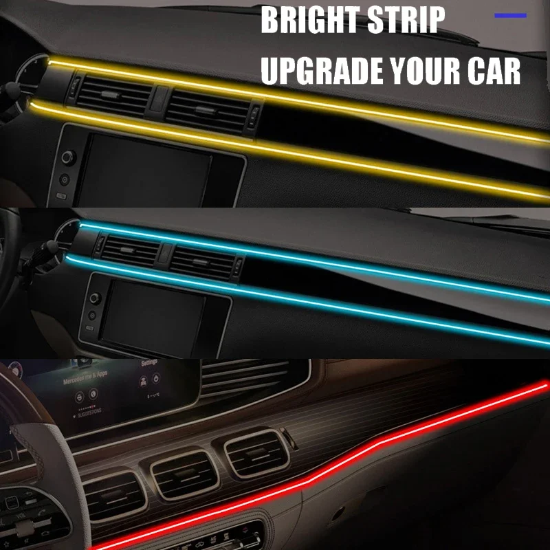 1/2/3/4/5M RGB Car Interior Am - đánh giá và giá Led Ambient Interior Car Lights App Control