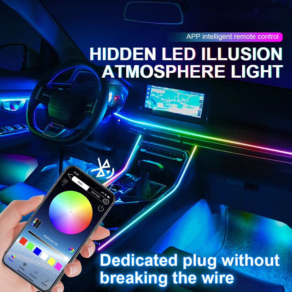 6/10/14/18 in 1 Car Ambient Li - đánh giá và giá Led Ambient Interior Car Lights App Control
