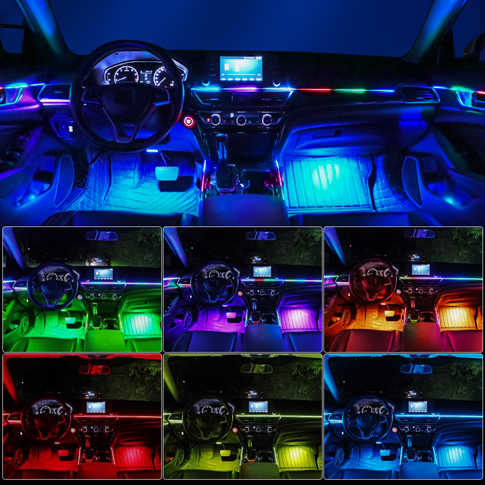 6/10/14/18 in 1 Car Ambient Li - đánh giá và giá Led Ambient Interior Car Lights App Control