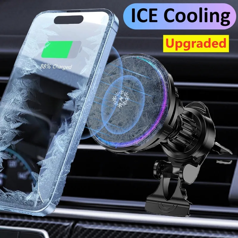 Ice Cooling Magnetic Wireless  - đánh giá và giá Wireless Car Charger Mount Fast Charging