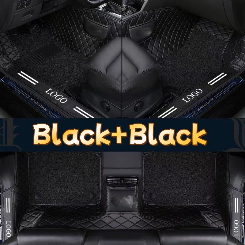 Luxury PVC Leather Full Covera - đánh giá và giá Car Floor Mats Universal Waterproof Leather