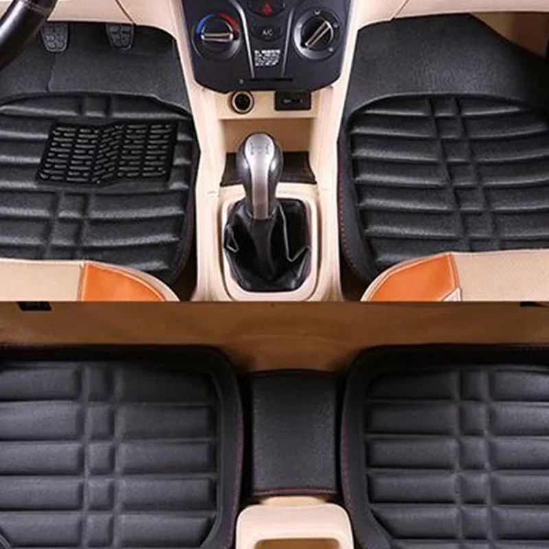 5pcs Premium Easy Clean Waterp - đánh giá và giá Car Floor Mats Universal Waterproof Leather