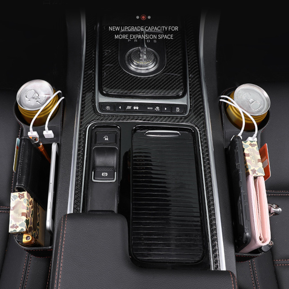 Car Seat Gap Storage Box Black - đánh giá và giá Seat Gap Filler Organizer With Usb Charger