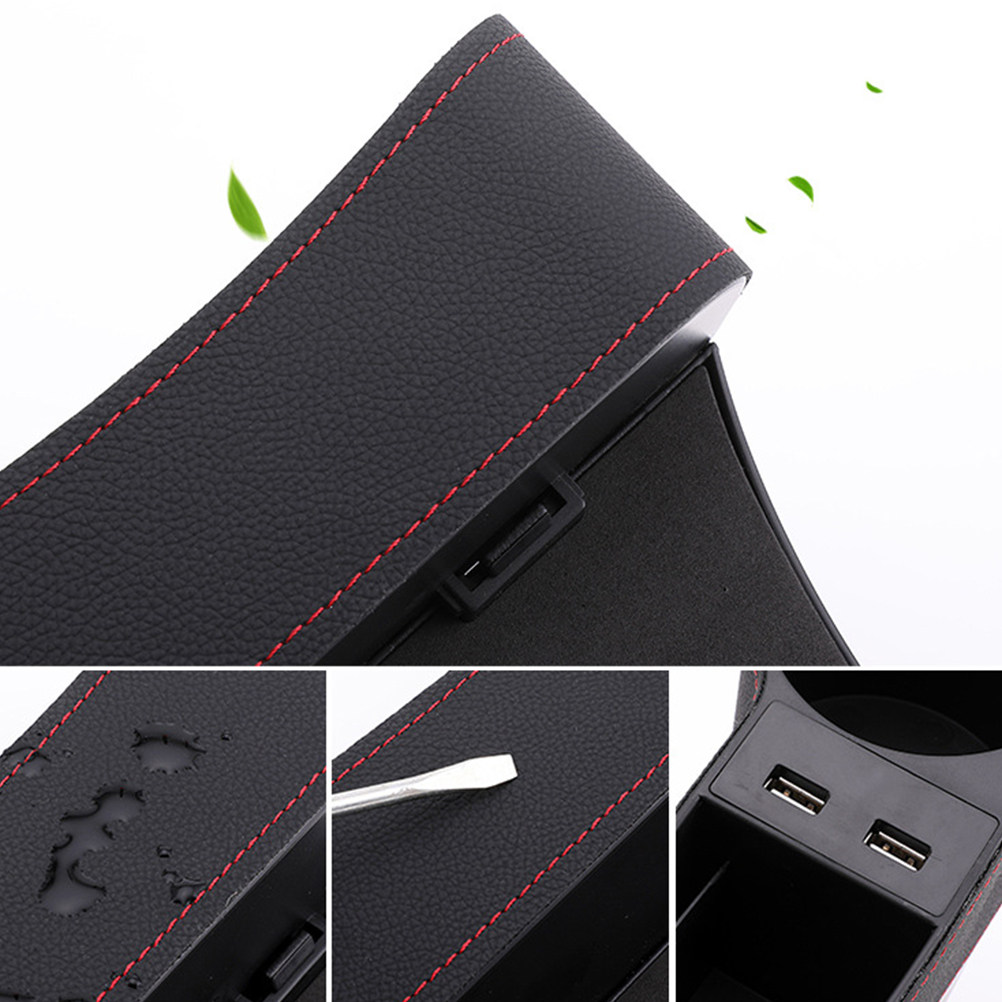 Car Seat Gap Storage Box Black - đánh giá và giá Seat Gap Filler Organizer With Usb Charger