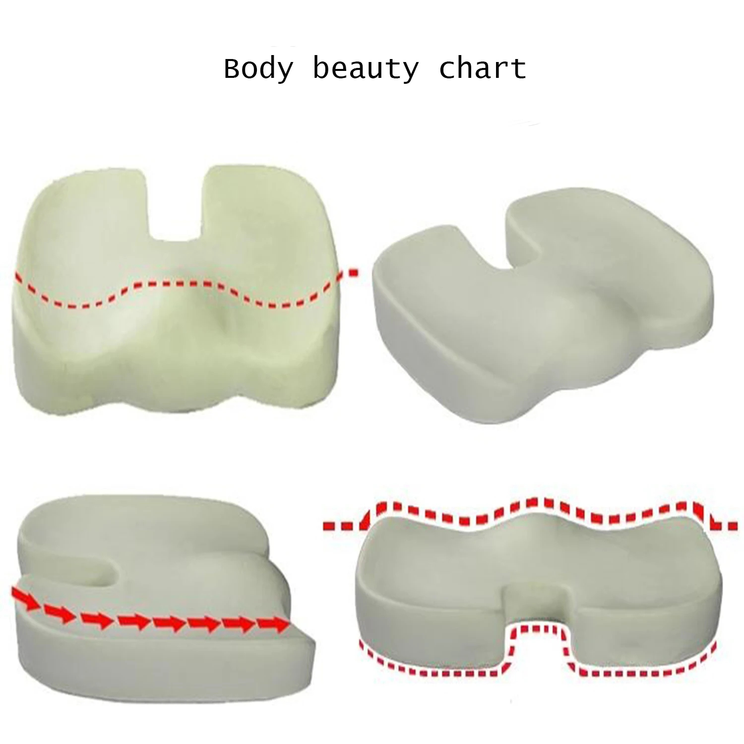 Seat Cushion Office Car Seat C - đánh giá và giá Memory Foam Car Neck Pillow Lumbar Support