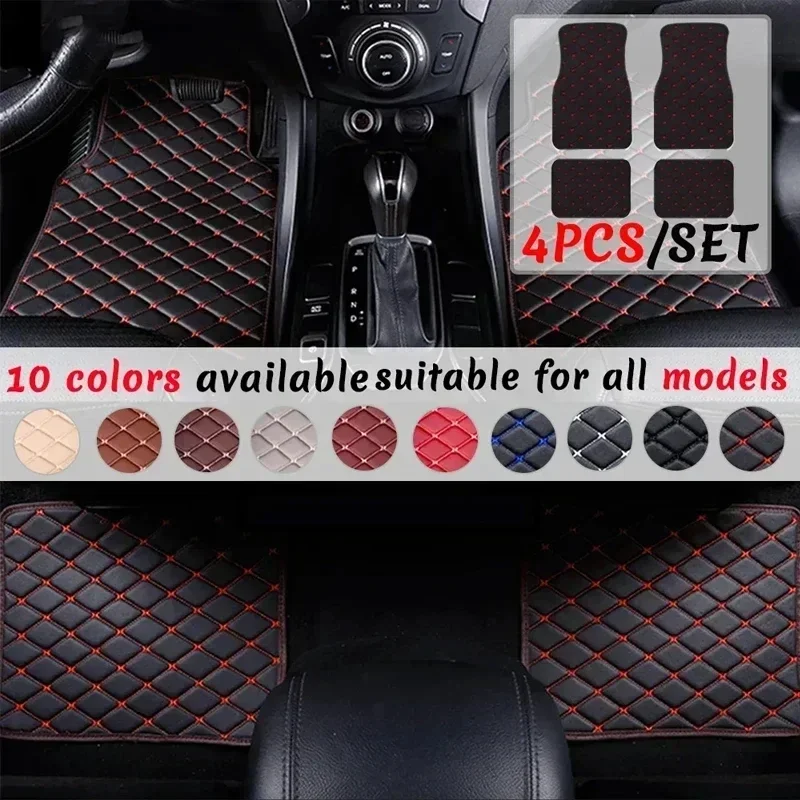 Car Floor Mats 4PCS Universal  - đánh giá và giá Car Floor Mats Universal Waterproof Leather