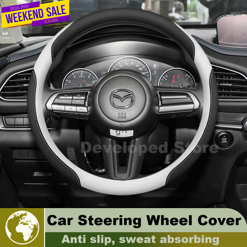 Leather Car Steering Wheel Cov - đánh giá và giá Car Steering Wheel Cover Anti Slip Breathable