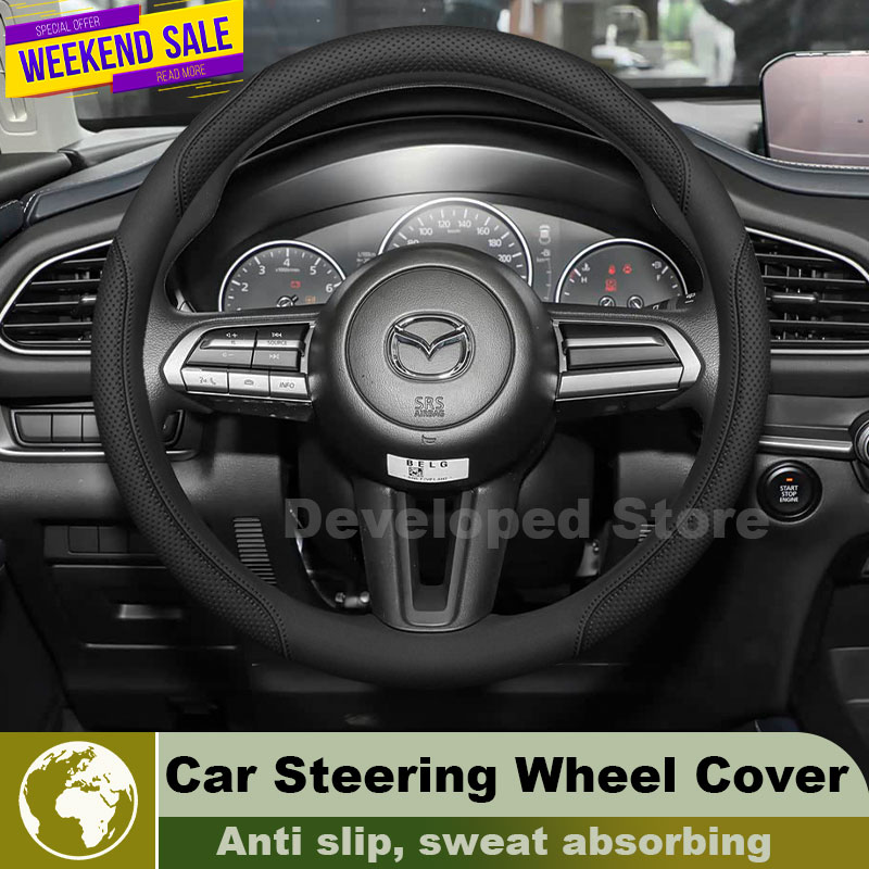 Leather Car Steering Wheel Cov - đánh giá và giá Car Steering Wheel Cover Anti Slip Breathable