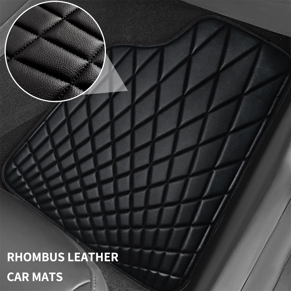 CAR PASS Universal 5PCS Leathe - đánh giá và giá Car Floor Mats Universal Waterproof Leather
