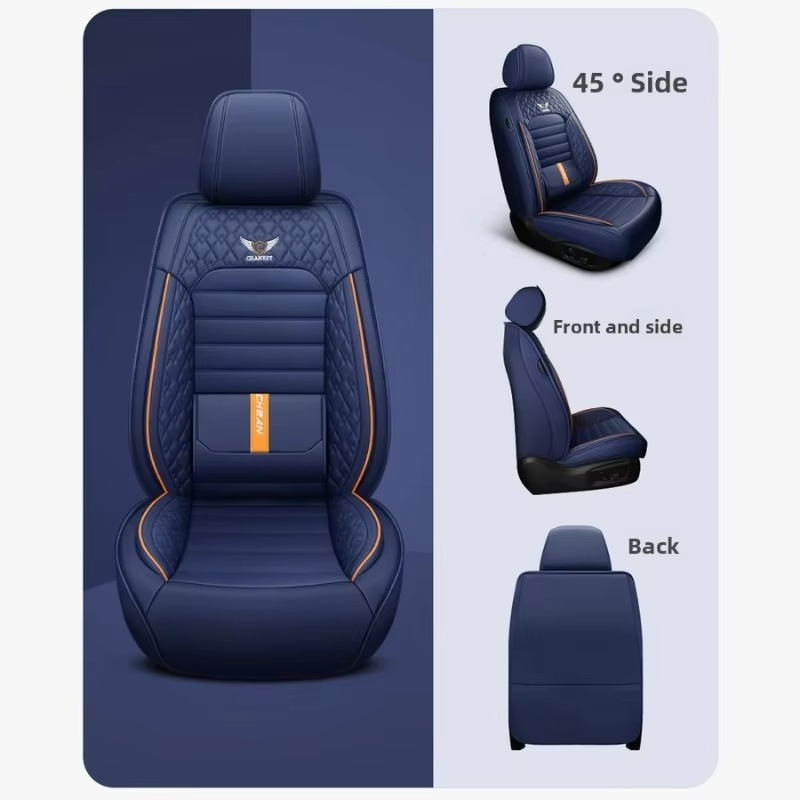 Luxury PU Leather Car Seat Cov - đánh giá và giá Leather Car Seat Covers Full Set Universal