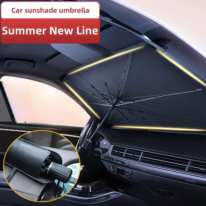 Multi Purpose Convenient Folda - đánh giá và giá Car Sunshade Windshield Umbrella Foldable