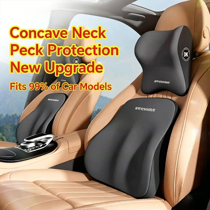 Car Neck Pillow & Lumbar Suppo - đánh giá và giá Memory Foam Car Neck Pillow Lumbar Support
