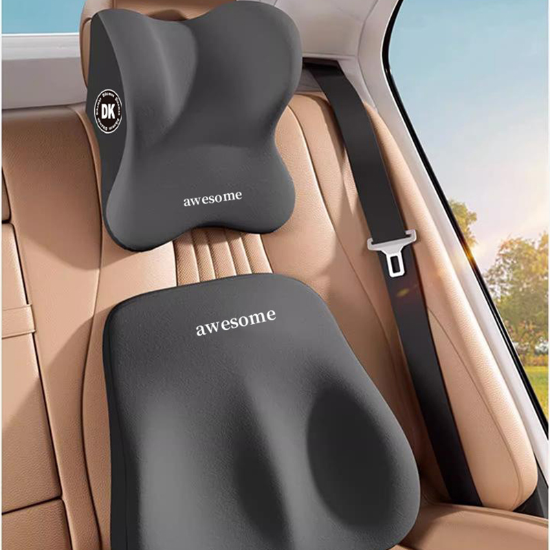 Car Neck Pillow & Lumbar Suppo - đánh giá và giá Memory Foam Car Neck Pillow Lumbar Support