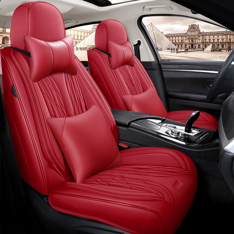 New Design Luxury Leather Car  - đánh giá và giá Leather Car Seat Covers Full Set Universal