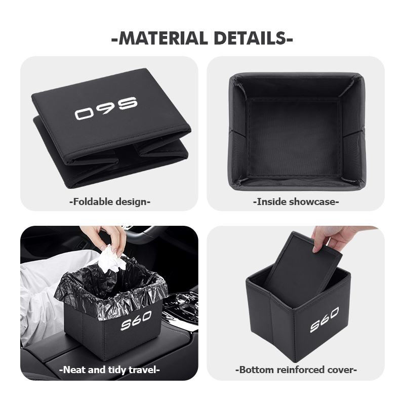Car Trash Can Foldable Garbage - đánh giá và giá Waterproof Car Trash Can With Lid