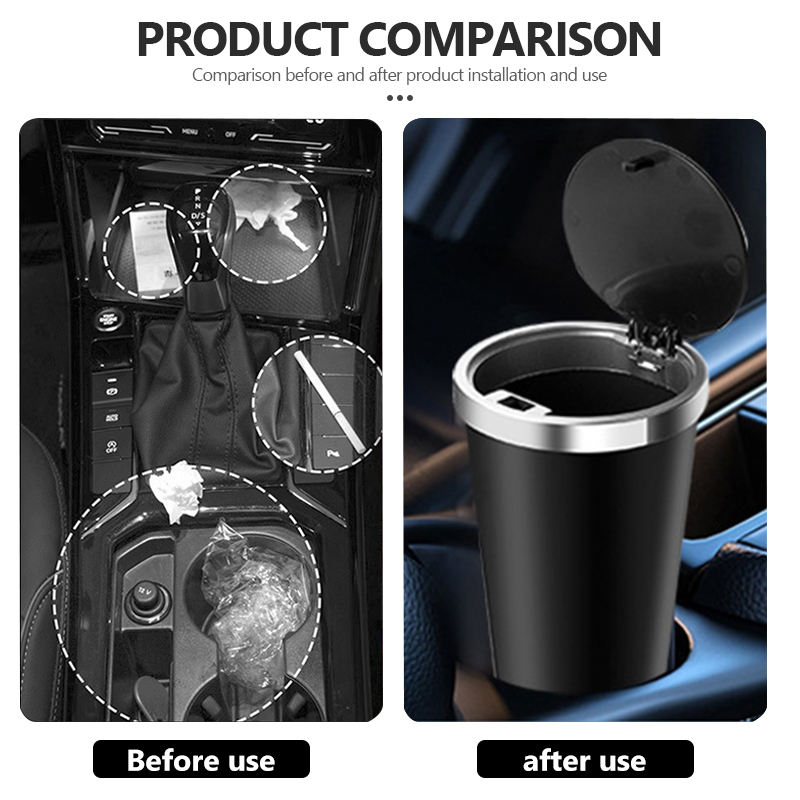 Car Trash Can Mini Waterproof  - đánh giá và giá Waterproof Car Trash Can With Lid