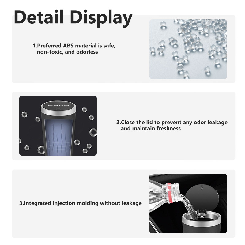 Car Trash Can Mini Waterproof  - đánh giá và giá Waterproof Car Trash Can With Lid