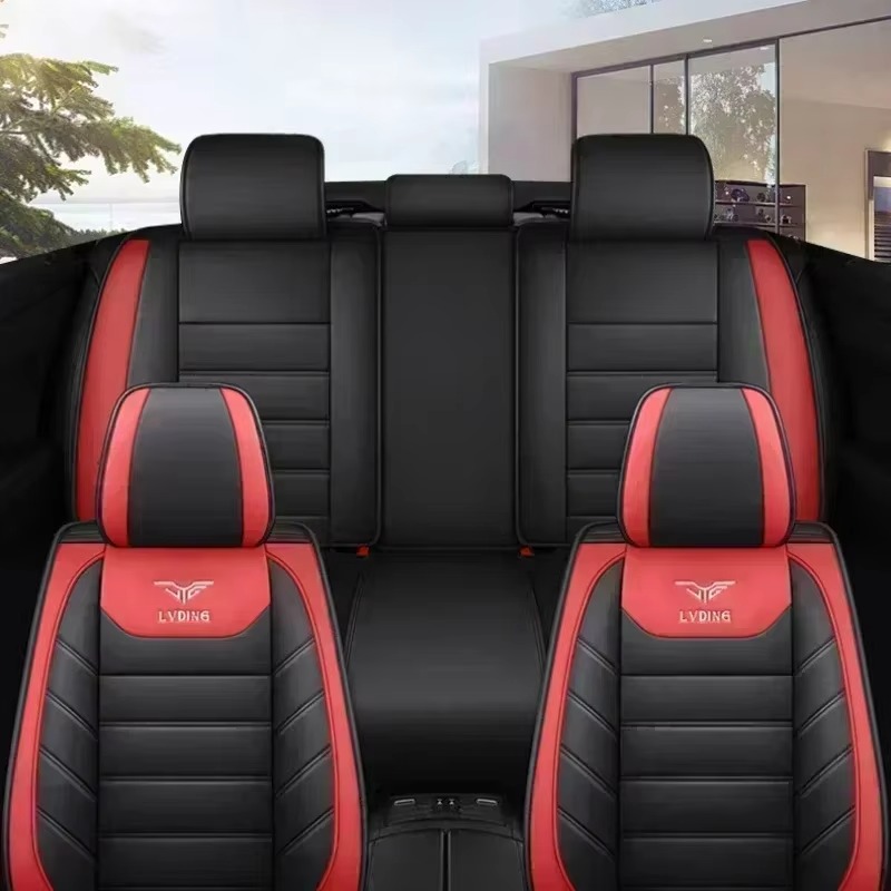 5-Seater Premium Leatherette C - đánh giá và giá Leather Car Seat Covers Full Set Universal